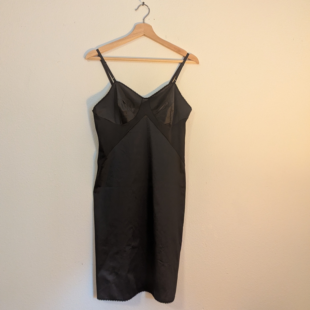 Vanity Fair Black Slip Dress